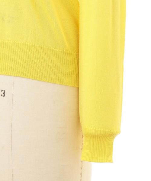 極美品♪ドゥロワー 18Gバックリボン ロングスリーブ カシミヤ シルク ニット Drawer（ドゥロワー）の「Drawer 18Gバックリボン ロングスリーブ