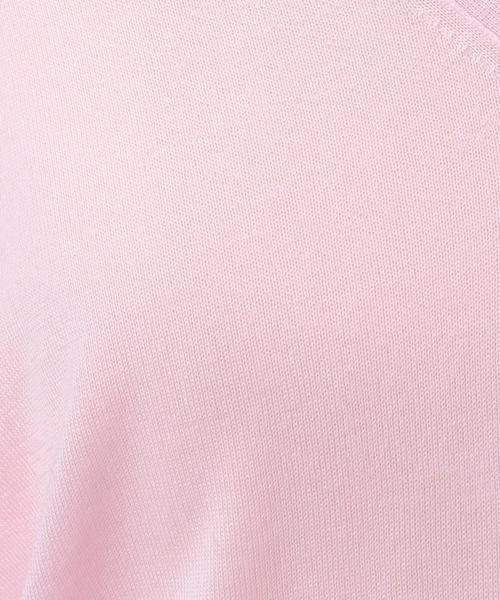 Drawer ドゥロワー / 18ゲージリブ ニット ロングスリーブ ピンク Drawer ドゥロワー / 18ゲージリブ ニット ロングスリーブ ピンク