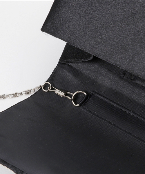 Fashion Letter（ファッションレター）の「2WAYサテンプリーツ 結婚式バッグ（クラッチバッグ・レディース・シルバー/ブラック/ベージュ・FREE）」の19枚目の写真