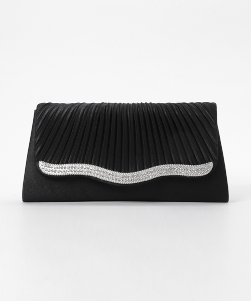 Fashion Letter（ファッションレター）の「2WAYサテンプリーツ 結婚式バッグ（クラッチバッグ・レディース・シルバー/ブラック/ベージュ・FREE）」の11枚目の写真