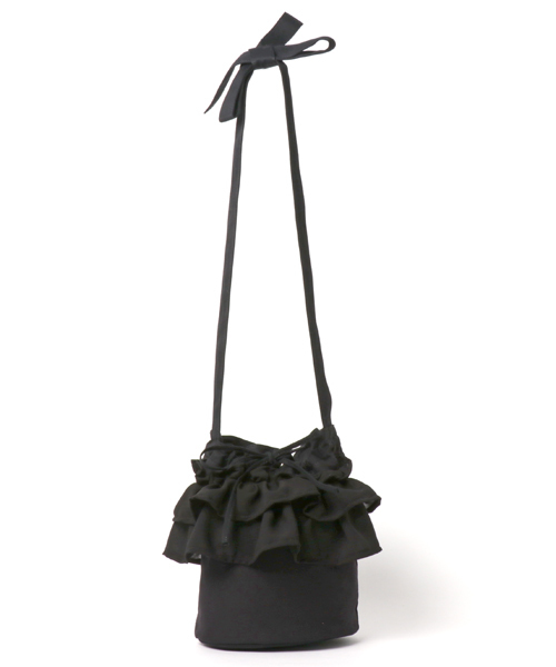 WEGO（ウィゴー）の「WEGO/バケツ型フリルミニショルダーバッグ（ショルダーバッグ・レディース・ネイビー/ブラック/ピンク/ホワイト・FREE）」の14枚目の写真