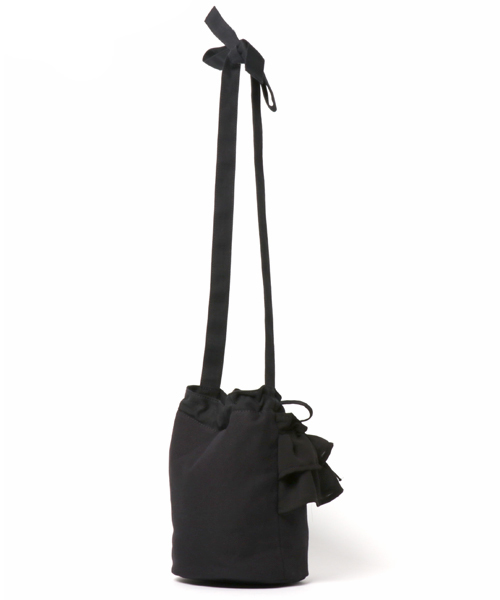 WEGO（ウィゴー）の「WEGO/バケツ型フリルミニショルダーバッグ（ショルダーバッグ・レディース・ネイビー/ブラック/ピンク/ホワイト・FREE）」の5枚目の写真