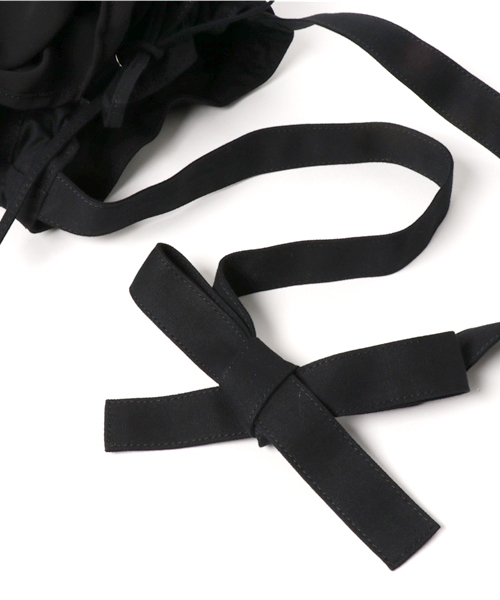 WEGO（ウィゴー）の「WEGO/バケツ型フリルミニショルダーバッグ（ショルダーバッグ・レディース・ネイビー/ブラック/ピンク/ホワイト・FREE）」の8枚目の写真