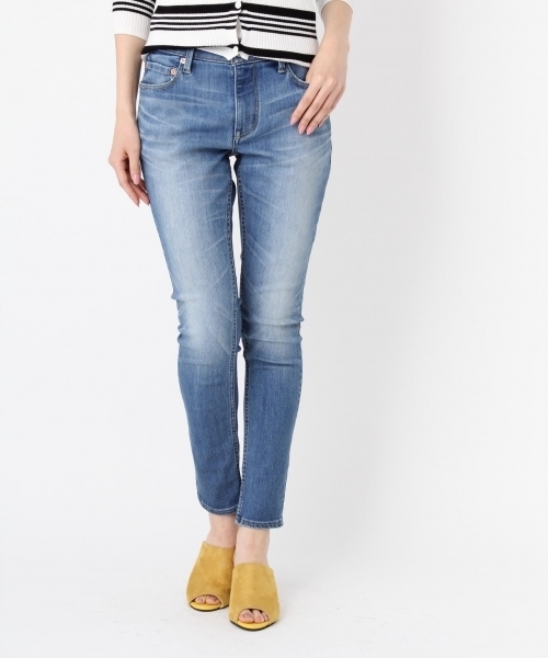 Andemiu(アンデミュウ)の「【BAILA6月号掲載】【美脚デニム】スタイルセレクトスキニーパンツ761198(デニムパンツ・レディース・ブルー/ダークブルー/ライトブルー・LARGE/XS size/X-SMALL/S size/SMALL/M size/MEDIUM/L size)」の2枚目の写真