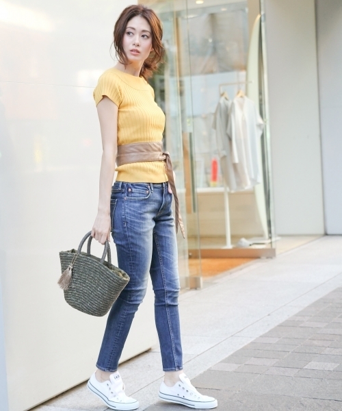 Andemiu(アンデミュウ)の「【BAILA6月号掲載】【美脚デニム】スタイルセレクトスキニーパンツ761198(デニムパンツ・レディース・ブルー/ダークブルー/ライトブルー・LARGE/XS size/X-SMALL/S size/SMALL/M size/MEDIUM/L size)」の6枚目の写真