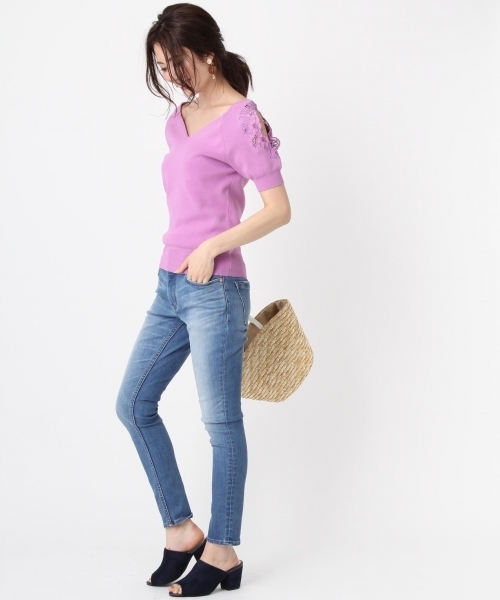 Andemiu(アンデミュウ)の「【BAILA6月号掲載】【美脚デニム】スタイルセレクトスキニーパンツ761198(デニムパンツ・レディース・ブルー/ダークブルー/ライトブルー・LARGE/XS size/X-SMALL/S size/SMALL/M size/MEDIUM/L size)」の21枚目の写真