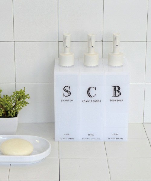 Entre Square アントレスクエアー の アクリルバイサイド ホワイト ホワイト ボディソープ バス トイレグッズ Wear