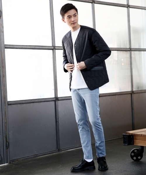 GLOBAL WORK(グローバルワーク)の「【抜群のストレッチ】ニットデニムスキニーフィットパンツ/759717(デニムパンツ・メンズ・ネイビー/ブラック/ライトブルー・LARGE/MEDIUM/X-LARGE/SMALL)」の4枚目の写真