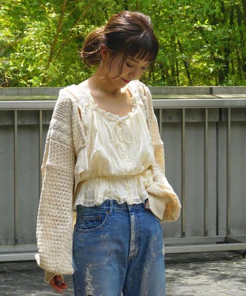 Another Edition（アナザーエディション）の「レースタンクキャミ ◆（シャツ/ブラウス・レディース・ブラック/ワインレッド/ナチュラル/オフホワイト・FREE）」の7枚目の写真