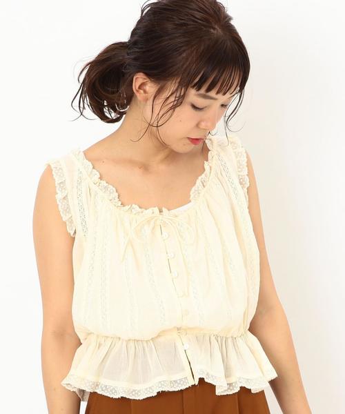 Another Edition（アナザーエディション）の「レースタンクキャミ ◆（シャツ/ブラウス・レディース・ブラック/ワインレッド/ナチュラル/オフホワイト・FREE）」の13枚目の写真