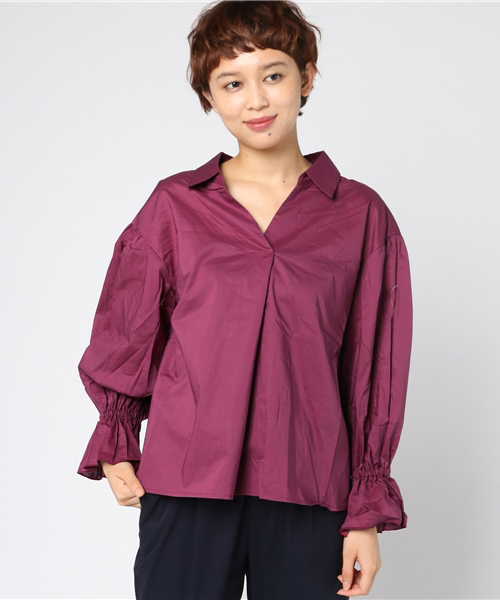 WEGO(ウィゴー)の「WEGO/キャンディスリーブシャツ(シャツ/ブラウス・レディース・ホワイト/ワイン/ブラック・LARGE/MEDIUM)」の15枚目の写真