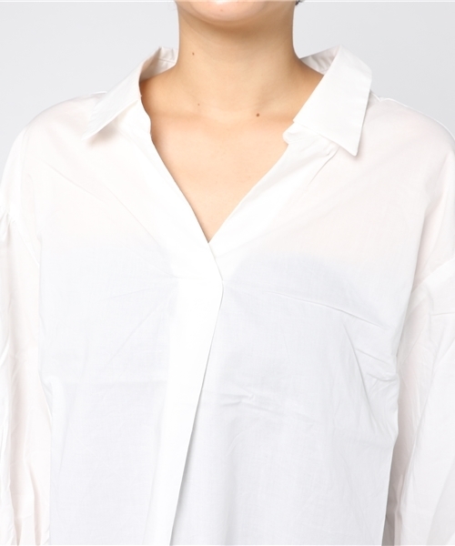 WEGO(ウィゴー)の「WEGO/キャンディスリーブシャツ(シャツ/ブラウス・レディース・ホワイト/ワイン/ブラック・LARGE/MEDIUM)」の12枚目の写真