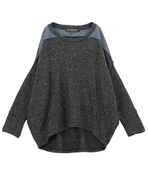 mercibeaucoup, | Ｂ：あったかあみおりの合わせ(Tシャツ/カットソー)