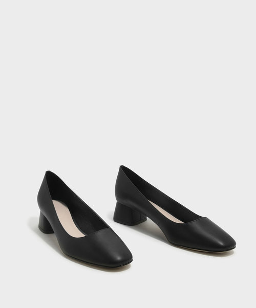 CHARLES & KEITH(チャールズ & キース)の「ブロックヒールパンプス / BLOCK HEEL PUMPS(パンプス・レディース・オレンジ/ブラック/アイボリー・23cm/22.5cm/23.5cm/24.5cm/25cm)」の5枚目の写真