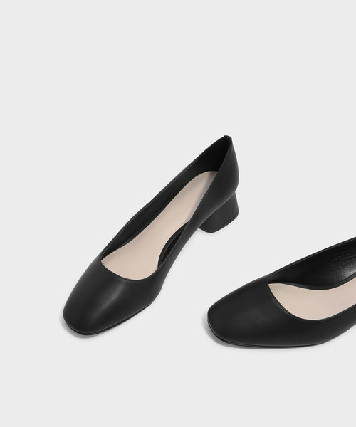 CHARLES & KEITH(チャールズ & キース)の「ブロックヒールパンプス / BLOCK HEEL PUMPS(パンプス・レディース・オレンジ/ブラック/アイボリー・23cm/22.5cm/23.5cm/24.5cm/25cm)」の7枚目の写真