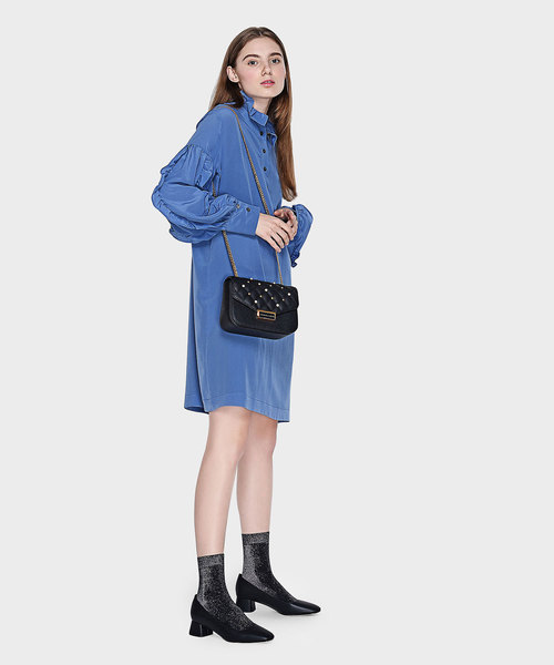 CHARLES & KEITH(チャールズ & キース)の「ブロックヒールパンプス / BLOCK HEEL PUMPS(パンプス・レディース・オレンジ/ブラック/アイボリー・23cm/22.5cm/23.5cm/24.5cm/25cm)」の9枚目の写真