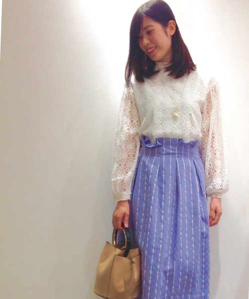 INTERPLANET(インタープラネット)の「総レースカットソー(Tシャツ/カットソー・レディース・ブラック/オフホワイト・FREE)」の2枚目の写真