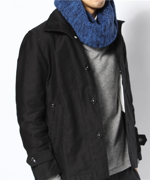 Lui's（ルイス）の「Rｽﾇｰﾄﾞ（ストール/ショール・メンズ・ブラック/グレー/ネイビー・FREE）」の5枚目の写真