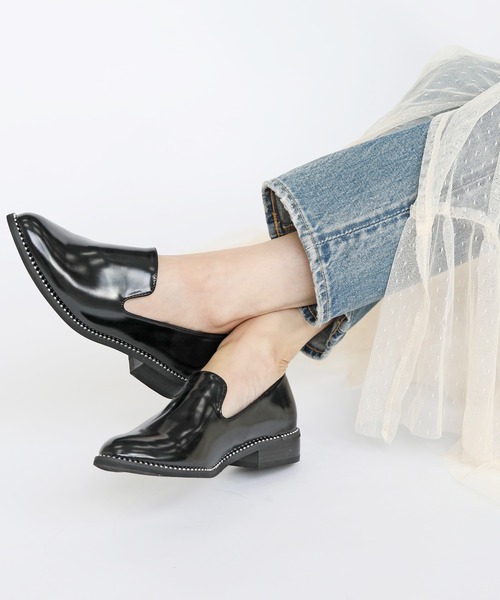 セール】ボールチェーンオペラシューズ/ローファー【RiiiKa