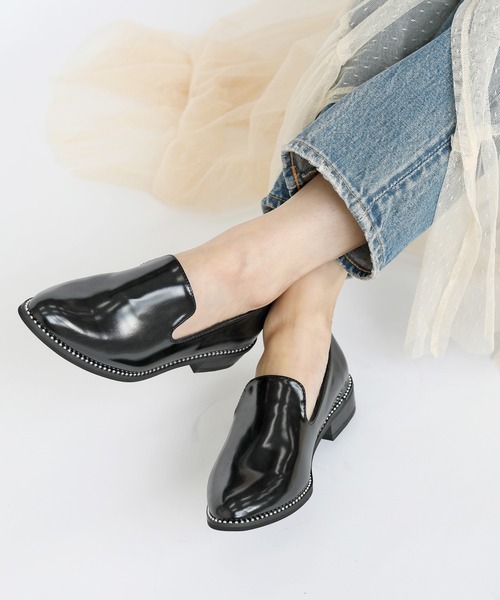 セール】ボールチェーンオペラシューズ/ローファー【RiiiKa/リーカ