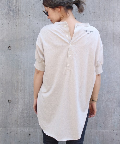 AMERICANA(アメリカーナ)の「*AMERICANA HENRY プルオーバー(Tシャツ/カットソー・レディース・ホワイト/ブラック/アイボリー・FREE)」の9枚目の写真