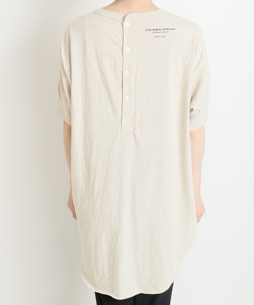 AMERICANA(アメリカーナ)の「*AMERICANA HENRY プルオーバー(Tシャツ/カットソー・レディース・ホワイト/ブラック/アイボリー・FREE)」の12枚目の写真