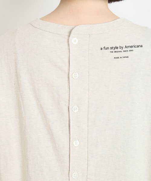 AMERICANA(アメリカーナ)の「*AMERICANA HENRY プルオーバー(Tシャツ/カットソー・レディース・ホワイト/ブラック/アイボリー・FREE)」の14枚目の写真