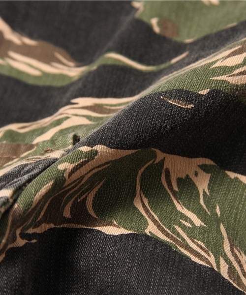 green label relaxing(グリーンレーベルリラクシング)の「SLUB TIGER/CAMO ショートパンツ(カーゴパンツ・メンズ・ベージュ/オリーブ・SMALL/MEDIUM/LARGE)」の10枚目の写真