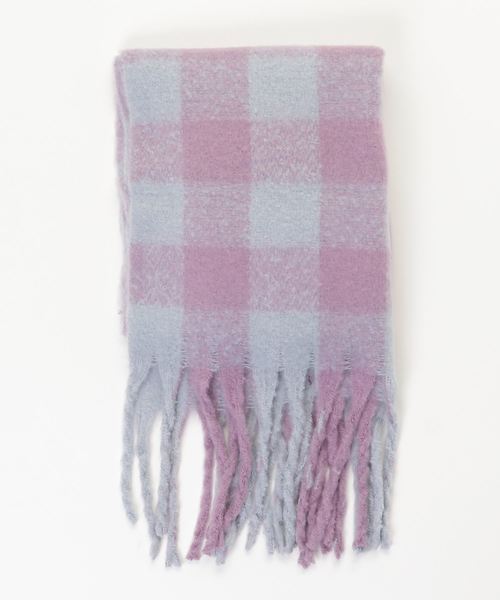 VIBGYOR Women（ヴィブジョー　ウィメン）の「【LUON】チェックストール（ストール/ショール・レディース・ブラック/ベージュ/ワイン/レッド/グリーン/イエロー/ラベンダー/イエロー系その他/レッド系その他/ベージュ系その他/ピンク・FREE）」の5枚目の写真