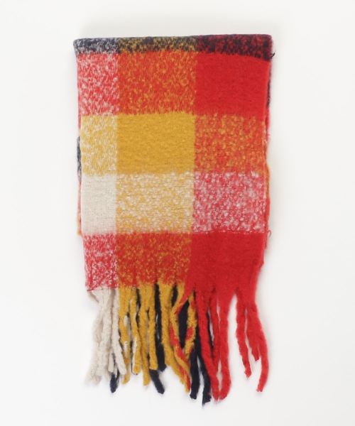 VIBGYOR Women（ヴィブジョー　ウィメン）の「【LUON】チェックストール（ストール/ショール・レディース・ブラック/ベージュ/ワイン/レッド/グリーン/イエロー/ラベンダー/イエロー系その他/レッド系その他/ベージュ系その他/ピンク・FREE）」の10枚目の写真