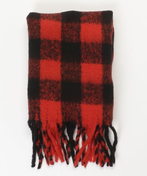 VIBGYOR Women（ヴィブジョー　ウィメン）の「【LUON】チェックストール（ストール/ショール・レディース・ブラック/ベージュ/ワイン/レッド/グリーン/イエロー/ラベンダー/イエロー系その他/レッド系その他/ベージュ系その他/ピンク・FREE）」の9枚目の写真