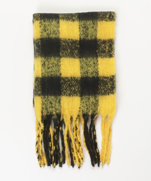 VIBGYOR Women（ヴィブジョー　ウィメン）の「【LUON】チェックストール（ストール/ショール・レディース・ブラック/ベージュ/ワイン/レッド/グリーン/イエロー/ラベンダー/イエロー系その他/レッド系その他/ベージュ系その他/ピンク・FREE）」の6枚目の写真