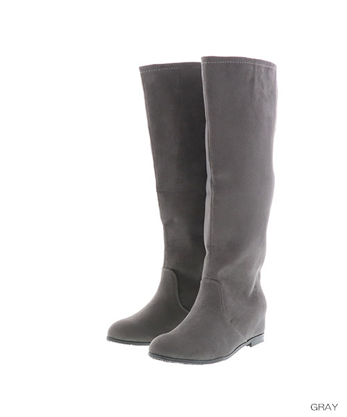 RANDA（ランダ）の「ストレスフリー/ロングレインブーツ（ブーツ・レディース・ダークブラウン/グレー/ブラック系その他/ブラック系その他2・LL/S/M/L）」の4枚目の写真