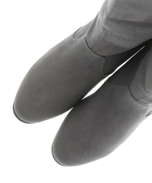 RANDA（ランダ）の「ストレスフリー/ロングレインブーツ（ブーツ・レディース・ダークブラウン/グレー/ブラック系その他/ブラック系その他2・LL/S/M/L）」の6枚目の写真