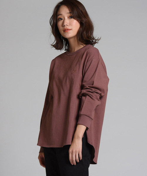 LIPSTAR（リップスター）の「星刺繍長袖カットソー（Tシャツ/カットソー・レディース・ブラック/ブラウン/オフホワイト・M）」の3枚目の写真