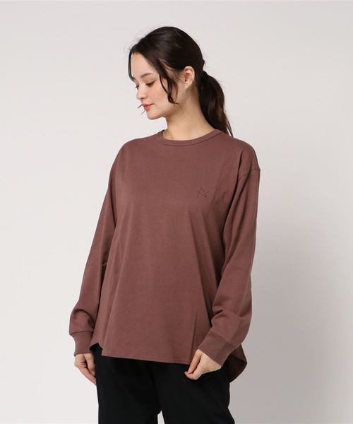 LIPSTAR（リップスター）の「星刺繍長袖カットソー（Tシャツ/カットソー・レディース・ブラック/ブラウン/オフホワイト・M）」の6枚目の写真