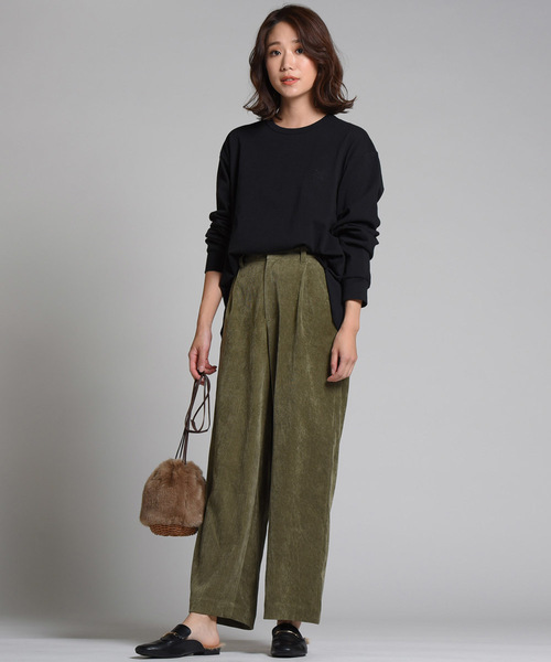 LIPSTAR（リップスター）の「星刺繍長袖カットソー（Tシャツ/カットソー・レディース・ブラック/ブラウン/オフホワイト・M）」の9枚目の写真