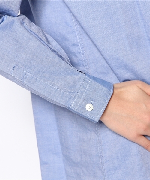 I am I （アイアムアイ）の「40/1OX 数字刺繍   長袖ワンピース（ワンピース・レディース・ブルー/ホワイト・FREE）」の8枚目の写真