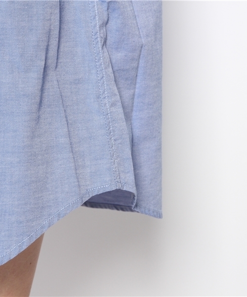 I am I （アイアムアイ）の「40/1OX 数字刺繍   長袖ワンピース（ワンピース・レディース・ブルー/ホワイト・FREE）」の9枚目の写真