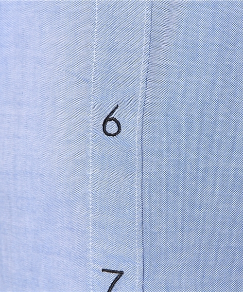 I am I （アイアムアイ）の「40/1OX 数字刺繍   長袖ワンピース（ワンピース・レディース・ブルー/ホワイト・FREE）」の10枚目の写真