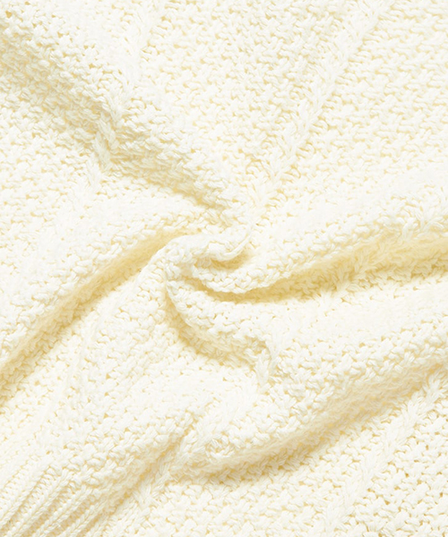 fifth（フィフス）の「ケーブルニットカーディガン（カーディガン/ボレロ・レディース・ブラック/ホワイト/モカ・MEDIUM）」の8枚目の写真