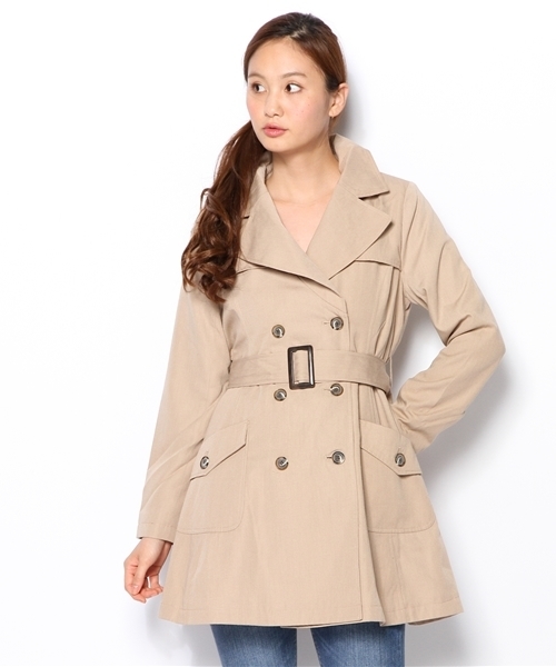 one after another NICE CLAUP（ワンアフターアナザーナイスクラップ）の「【ナイスクラップ】秋のでか衿ﾄﾚﾝﾁ（トレンチコート・レディース・ベージュ/ピンクベージュ/ブラック・FREE）」の16枚目の写真