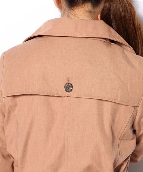 one after another NICE CLAUP（ワンアフターアナザーナイスクラップ）の「【ナイスクラップ】秋のでか衿ﾄﾚﾝﾁ（トレンチコート・レディース・ベージュ/ピンクベージュ/ブラック・FREE）」の9枚目の写真