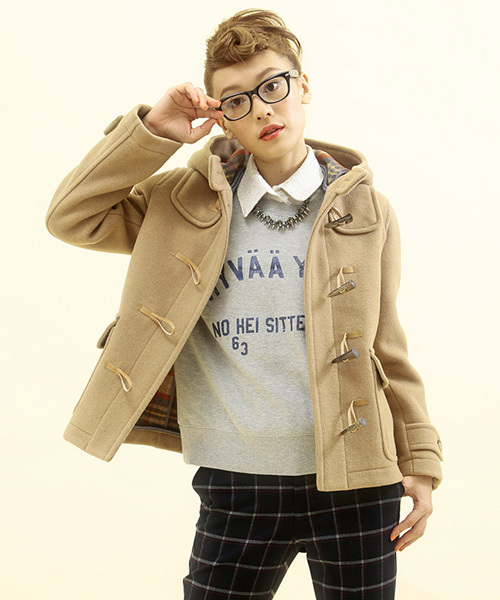 Another Edition(アナザーエディション)の「AE W-FACE MLT DFL(ダッフルコート・レディース・ブラック/ベージュ/ロイヤルブルー・SMALL/MEDIUM)」の13枚目の写真