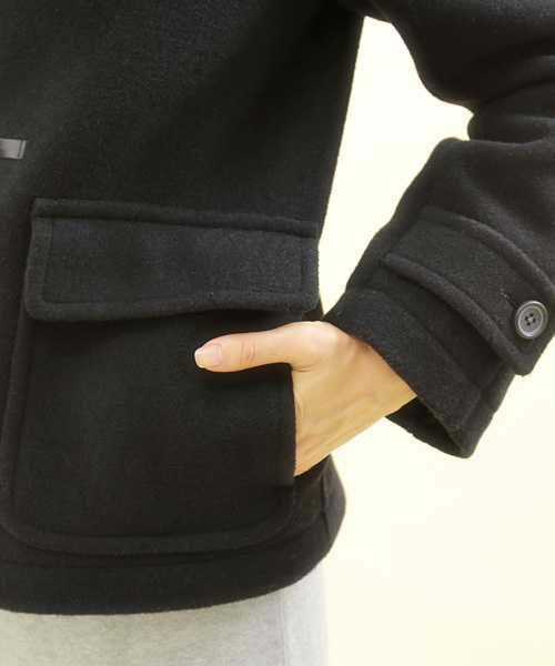 Another Edition(アナザーエディション)の「AE W-FACE MLT DFL(ダッフルコート・レディース・ブラック/ベージュ/ロイヤルブルー・SMALL/MEDIUM)」の8枚目の写真