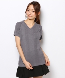 coen | 【1M】コンフォートリブVネック(Tシャツ/カットソー)