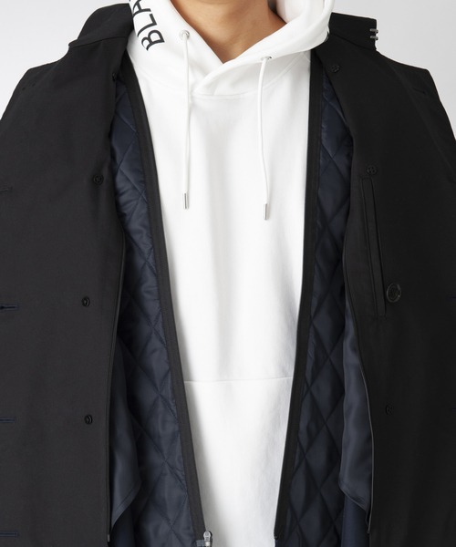 BLACK LABEL CRESTBRIDGE(ブラックレーベル・クレストブリッジ)の「オーバーサイズブロッキングトレンチ(トレンチコート・メンズ・ネイビー/ブラウン・MEDIUM)」の15枚目の写真