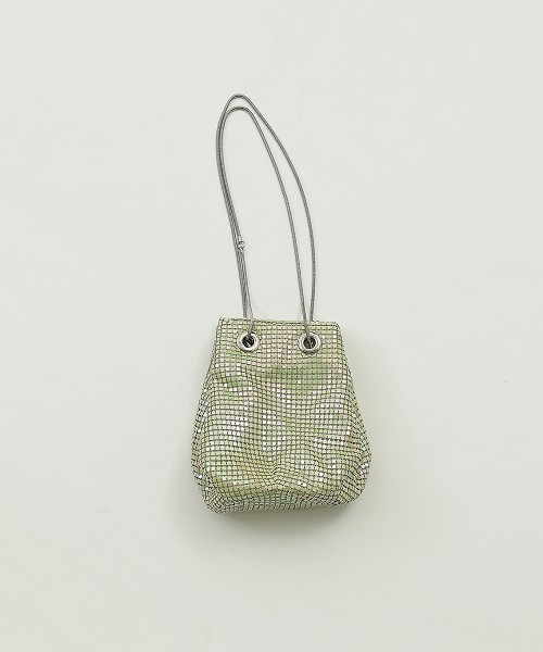 TODAYFUL（トゥデイフル）の「メタルメッシュバッグ（ハンドバッグ・レディース・グリーン/オレンジ・FREE）」の4枚目の写真