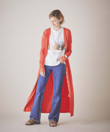 【AKTE】《STUDIOUS別注》ライトロングリブカーディガン 119107060