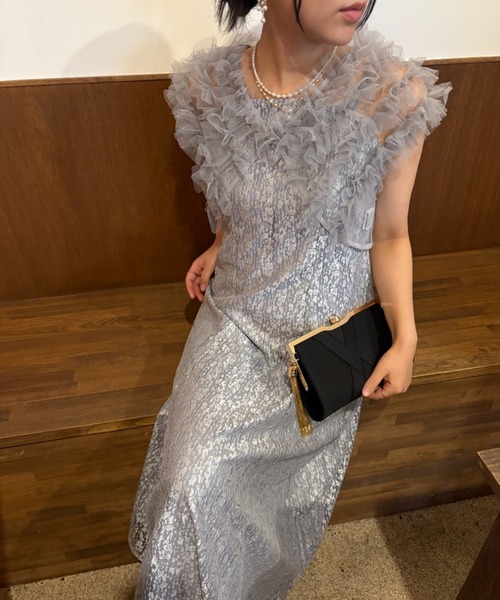 Dorry Doll（ドリードール）の「クロスマークコンパクトクラッチバック タッセル付き（クラッチバッグ・レディース・ブラック/ベージュ/モカ・FREE）」の14枚目の写真